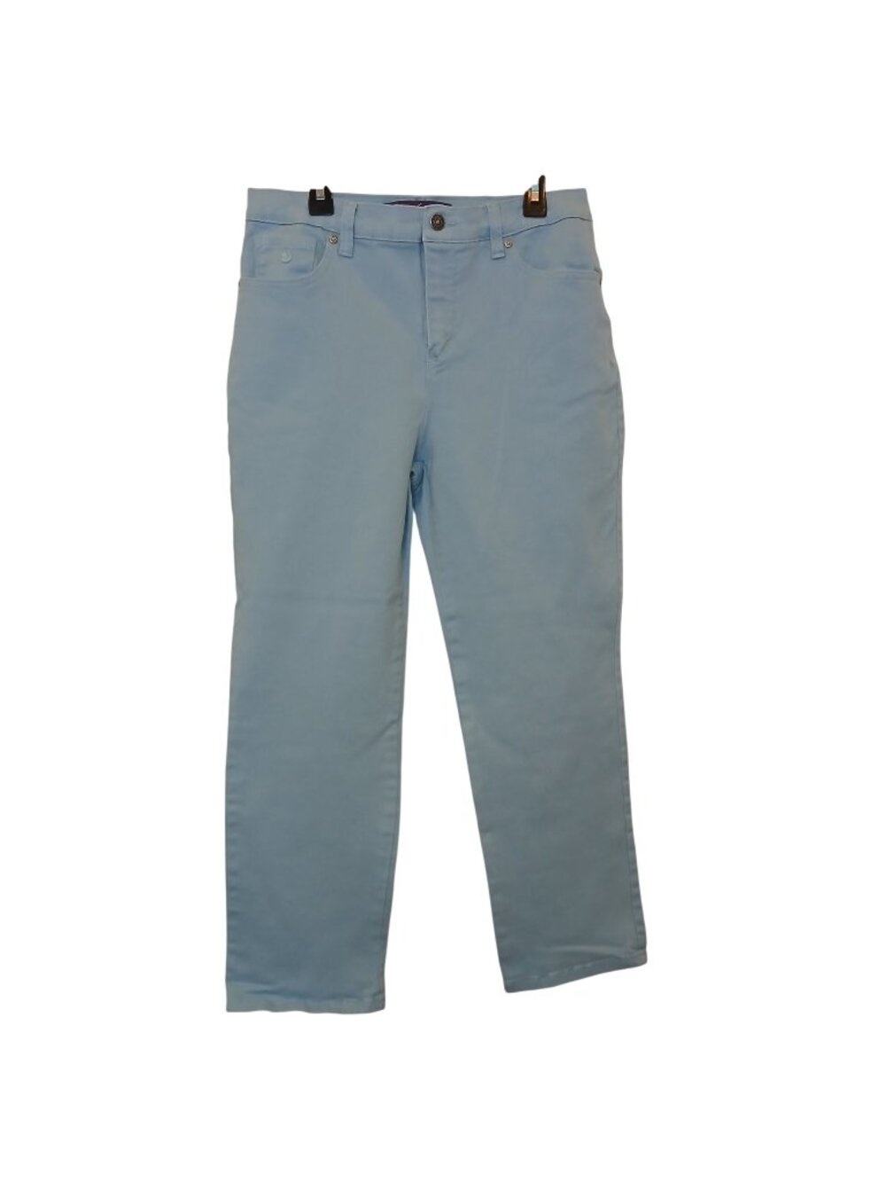 Gloria Vanderbilt Amanda Petite 8P Light Blue Stretch Straight Leg Jeans #I-12